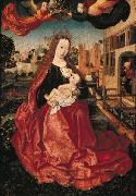 Master of Frankfurt Madonna and Child crowned by two angels. china oil painting artist